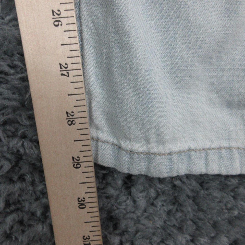 Zara Jeans Mens 32x29* Light Blue Mid Waist Loose Wide Leg Ankle NWT - Picture 7 of 16